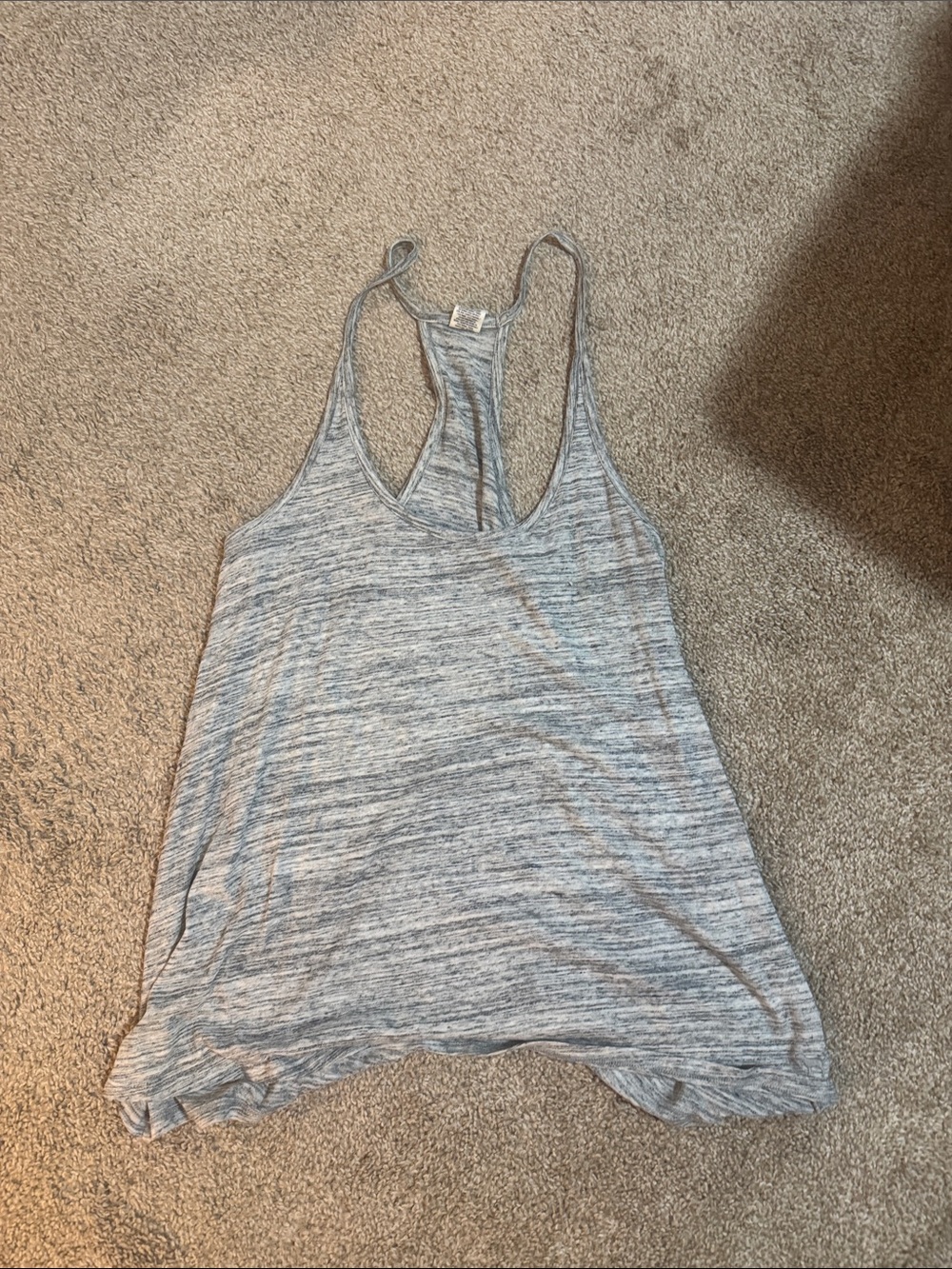 PINK Victoria's Secret Heather Gray Racerback Tank
